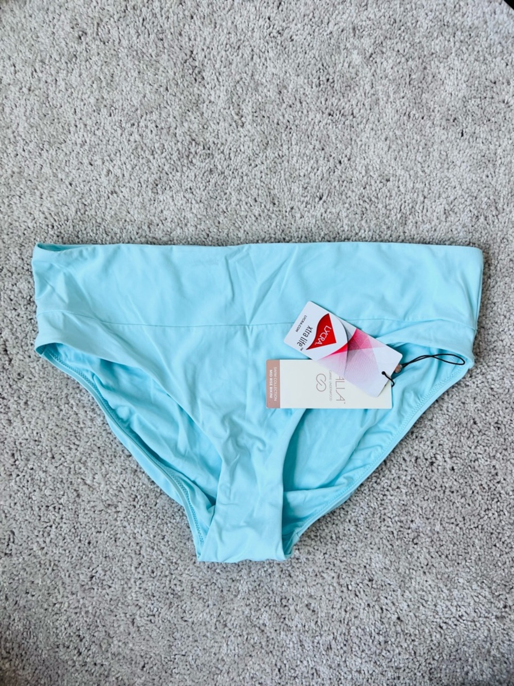 Calia  mid rise Light Blue turquoise Bikini Bottom M